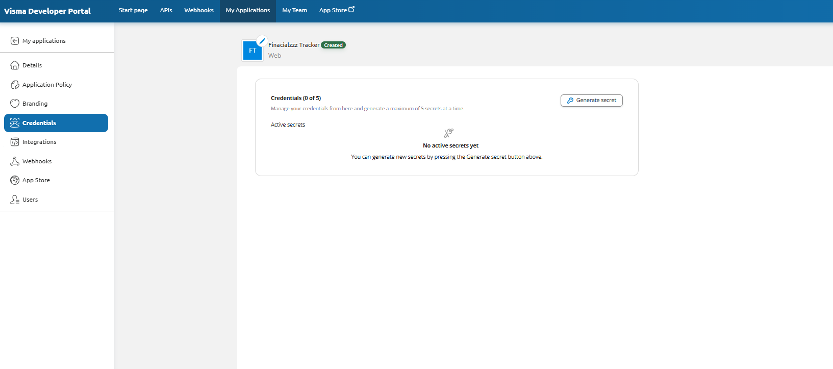 Sign-up for Visma Connect