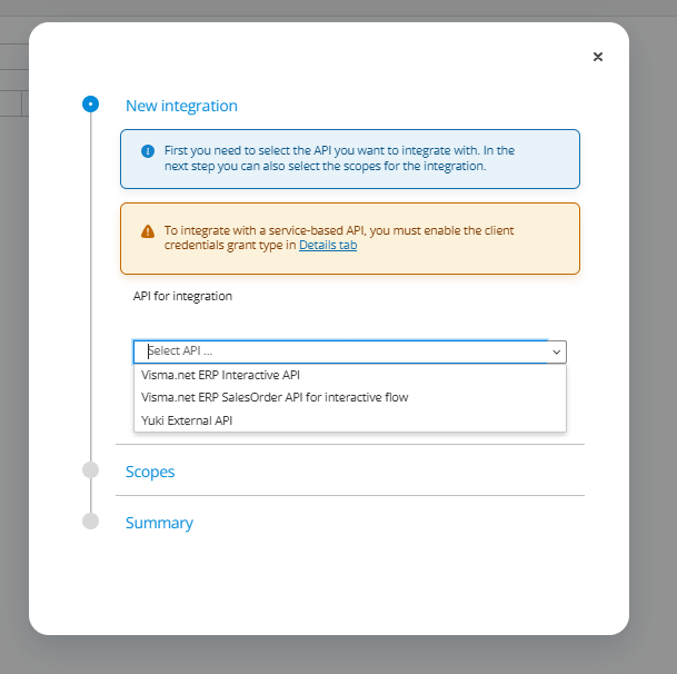 Sign-up for Visma Connect
